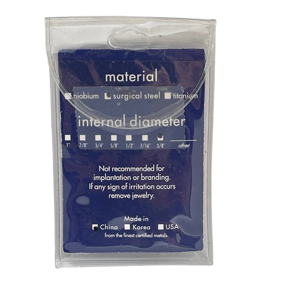 new Claire’s 𖦹 16G Surgical Steel 3 in 1 Belly Bar Set 𖦹 Pink White Stripe 𖦹 - Picture 8 of 13